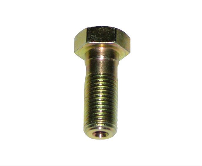 Brake Fitting, Banjo Bolt, Straight, Brass, Natural