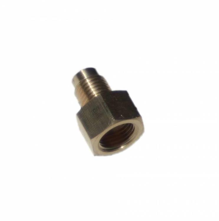 Brake Fitting, Adapter, Hydraulic, Straight 3/8-7/16 UNF