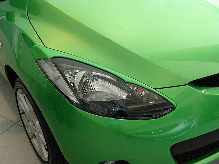 Koplampspoilers passend voor Mazda 2 2007-2014 (ABS)