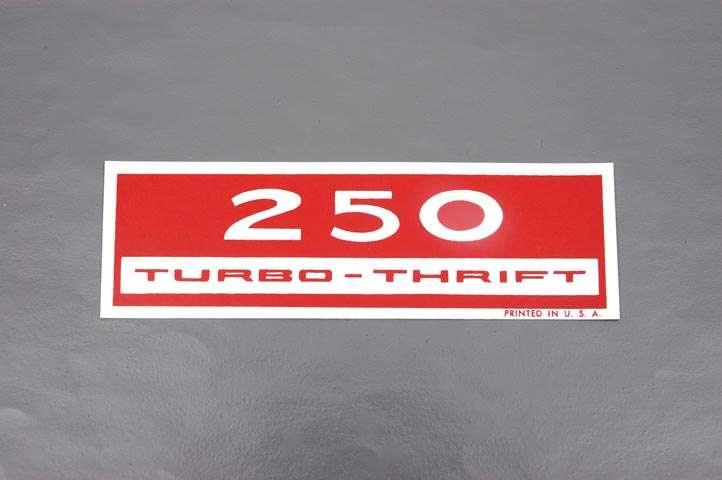 dekal ventilkåpa 250 turbo thrift