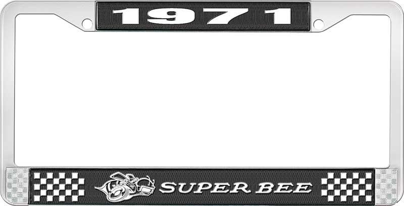 nummerplåtshållare 1971 super bee - svart