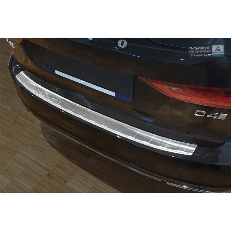 RVS Achterbumperprotector passend voor Volvo V90 9/2016- 'Ribs'