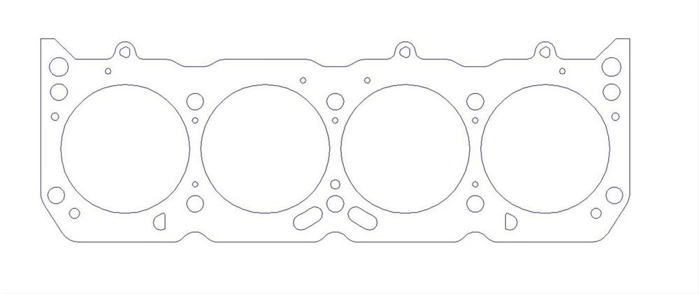 head gasket, 106.68 mm (4.200") bore, 1.27 mm thick