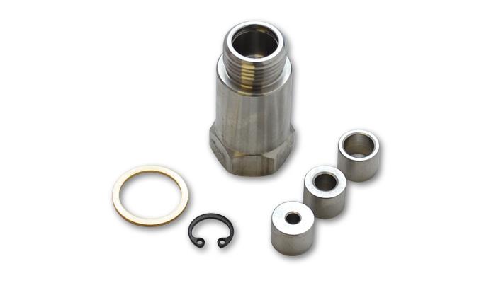 Oxygen Sensor Restrictor Fitting with Adjustable Gas Flow Inserts