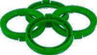 Centerring 704- > 591mm Green