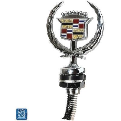 1985-93 Cadillac Deville, Fleetwood; Hood Ornament; Crest and Wreath; Chrome