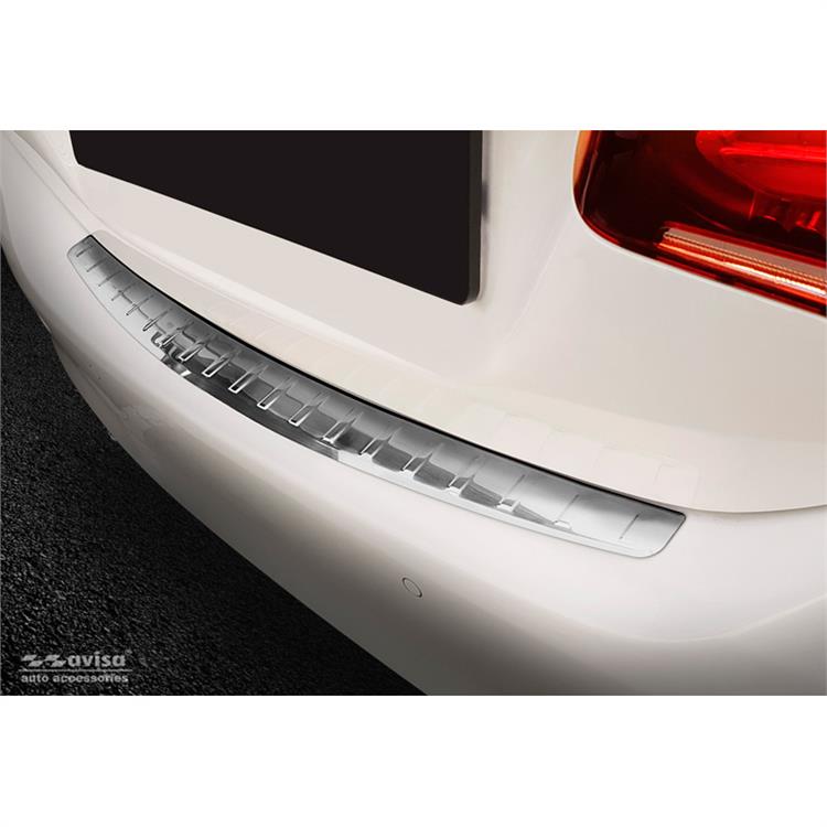 Stainless Steel Rear bumper protector suitable for Mercedes A-Class Sedan W177 9/2018- 'Ribs'