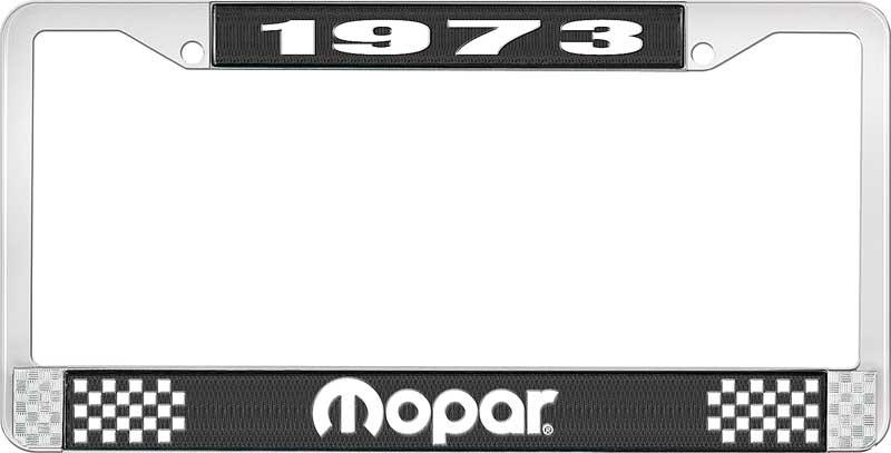 1973 MOPAR LICENSE PLATE FRAME - BLACK