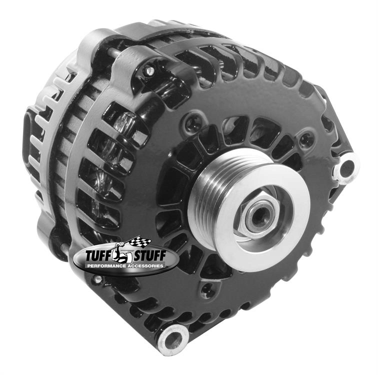 alternator / generator, 200A, 12 volt, Black powdercoated