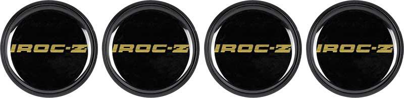 IROC-Z Style Wheel Center Cap Emblem Gold Set of 4
