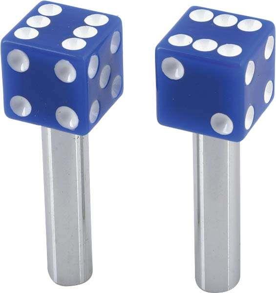 Door Lock Knob/ Blue Dice