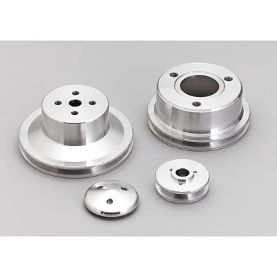 Pulley Kit, Billet aluminum, V-belt