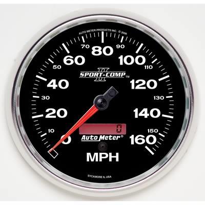 Speedometer 86mm 0-160mph Sport-comp 2 Electronic