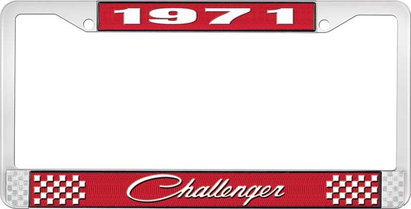 1971 CHALLENGER LICENSE PLATE FRAME - RED