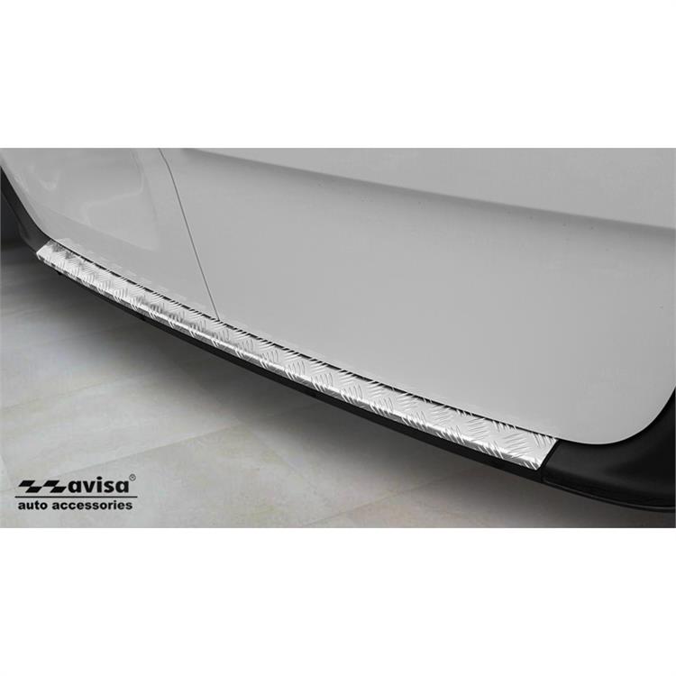 Aluminum Rear bumper protector suitable for Mercedes Sprinter III 2018- 'Riffled plate'