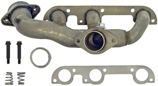 Exhaust Manifold, Cast Iron, Natural, GM V6, 3.3L, Rear Exit, Each