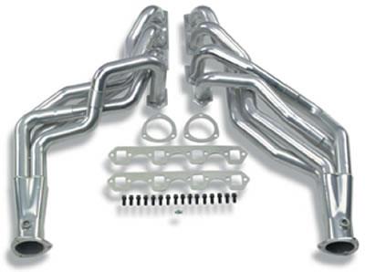 headers, 2 1/16" pipe, 3,5" collector, Silver 