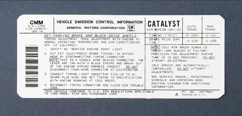 dekal emission,5.0E