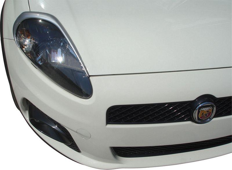 Koplampspoilers passend voor Fiat Grande Punto 2005- (ABS)