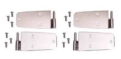 Door Hinge Kit, Stainless Steel, 76-93 Jeep CJ & Wrangler