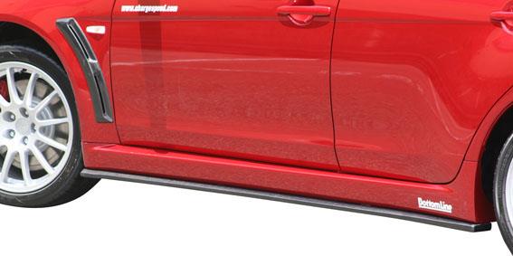 Chargespeed Sideskirts passend voor Mitsubishi Lancer Evo X CZ4A Bottomline (FRP)