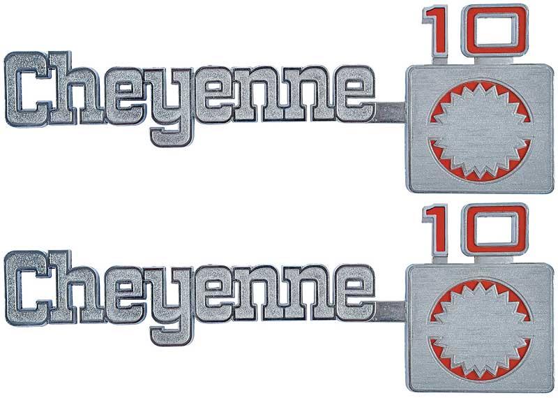 emblem framskärm, "Cheyenne 10";  par