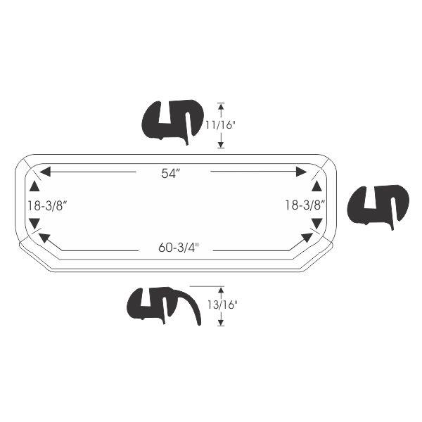 Rear Window Weatherstrip Seal