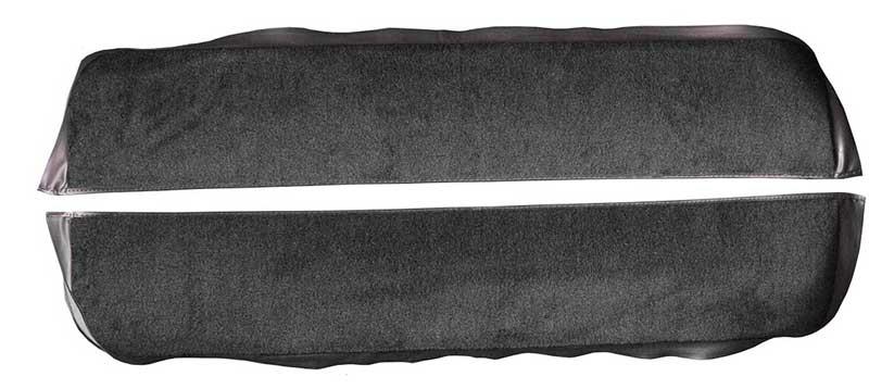 1983-86 Mustang Convertible Door Panel Carpet Inserts - Graphite