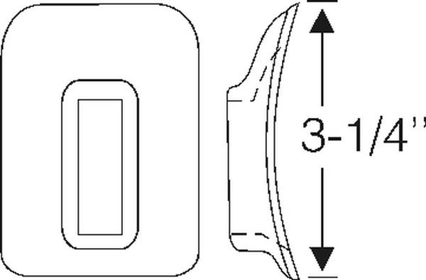 Grommet & seal, rear bumper