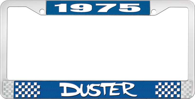 nummerplåtshållare, 1975 DUSTER - blå