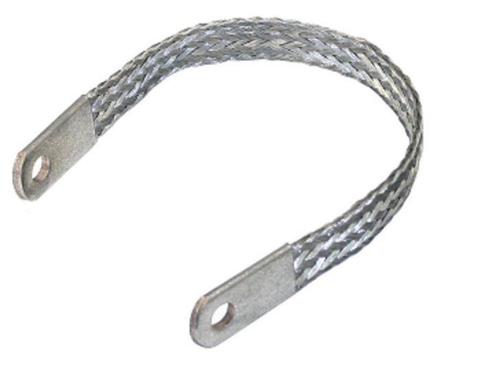 GROUND STRAP, TRANSAXLE, BRAIDED METAL 9" LONG