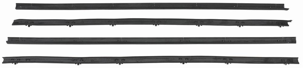 Window Felts, 64 El Camino, 2dr Wagon, 4 pieces, Reproduction Flat Style