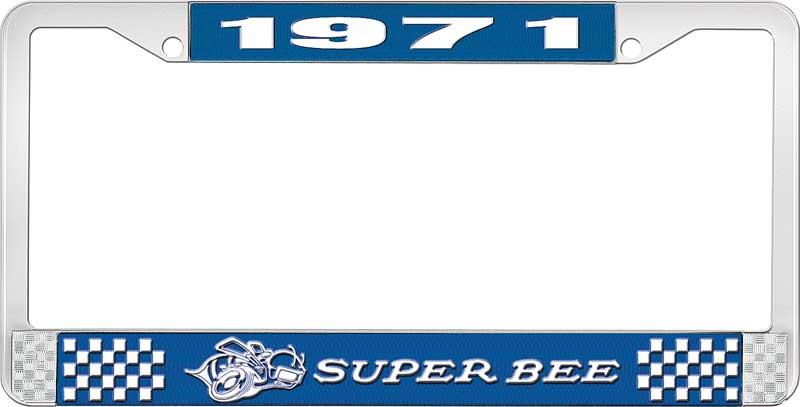 nummerplåtshållare 1971 super bee - blå