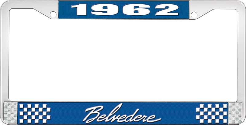 nummerplåtshållare 1962 belvedere - blå