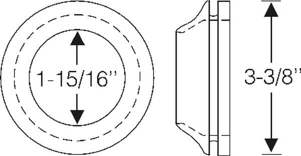 Front bumper grommet