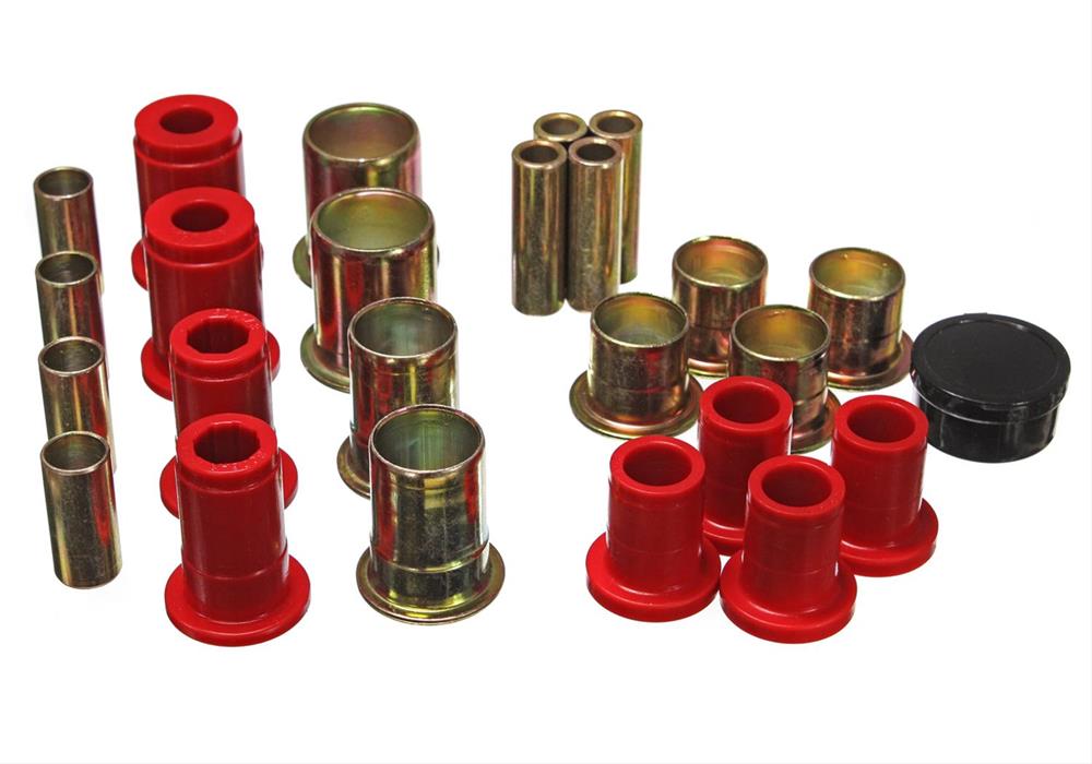 Control Arm Bushings, Front, Polyurethane, Red