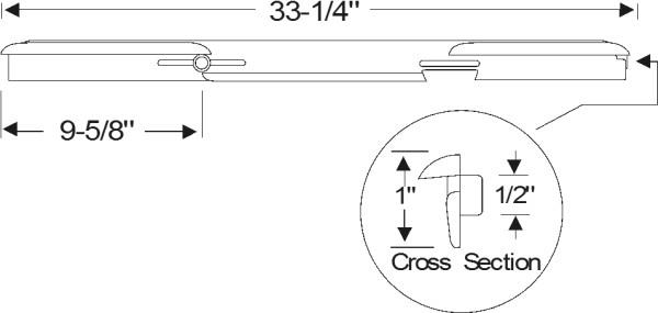 Front door vent weatherstrip