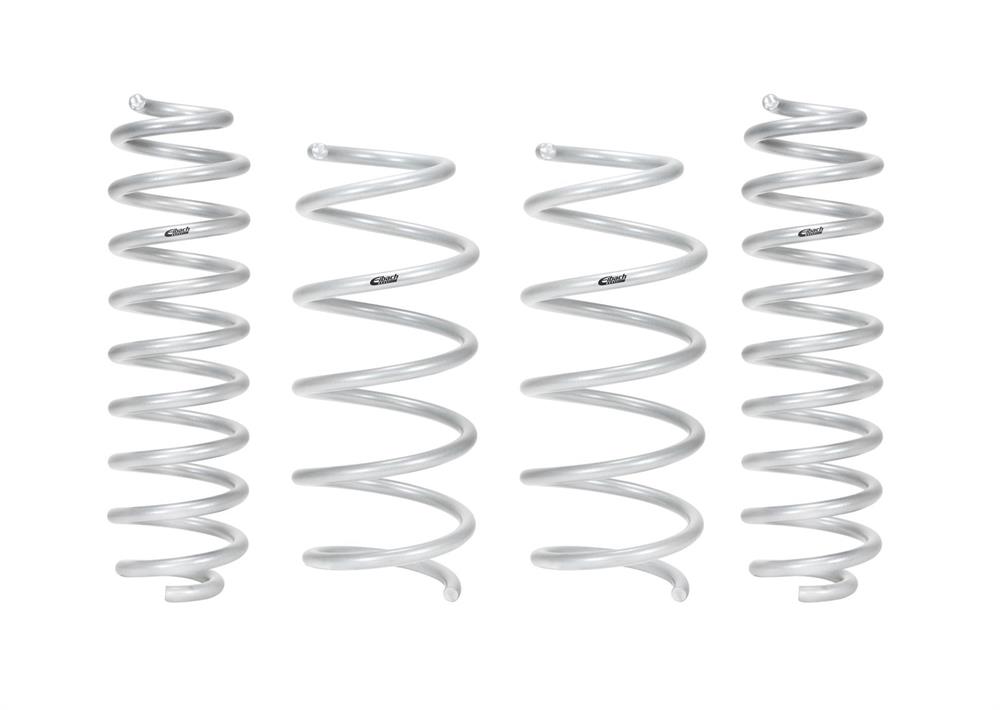 Lift Springs, Pro-Kit, Front, Rear, Coil Type, Silver Powdercoated