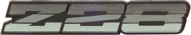 Emblem, Rocker Panel, Gray, Z/28 Logo, Chevy, Each