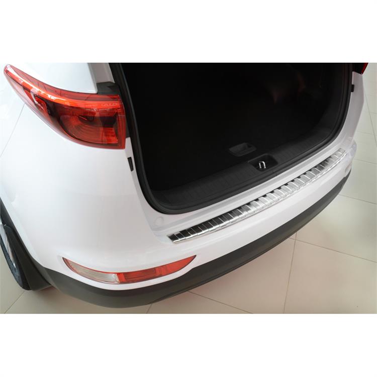 Stainless Steel Rear bumper protector suitable for Audi A1 (GB) Sportback 2018- 'Ribs'