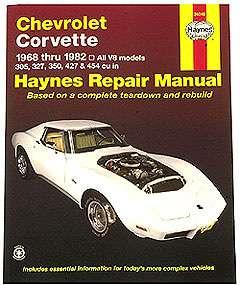 verkstandshandbok Corvette 1968-1982, Haynes
