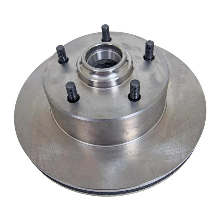 Brake Rotor, Solid Surface, Iron, Natural, Front