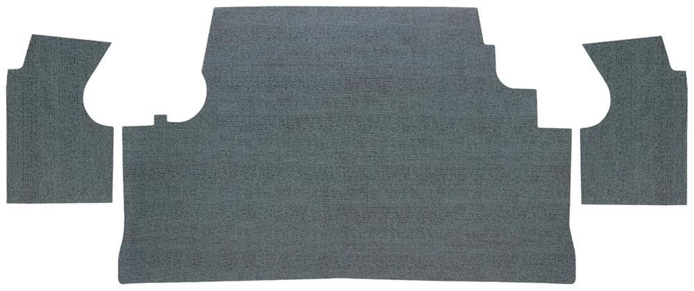 Trunk Mat, Vinyl, 1963 Catalina Coupe, Aqua Herringbone