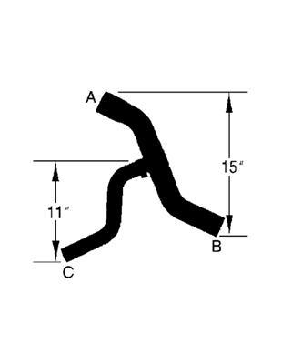 Curved Radiator Hose