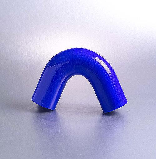 silikonslang 135 grader 83mm blå, 4-lagers