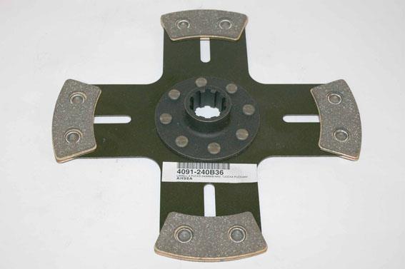 4-puck 240mm clutch disc with hub B (28,6mm x 10), with the THICK pucks
