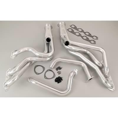 headers, 2 1/8" pipe, 3,5" collector, Silver 