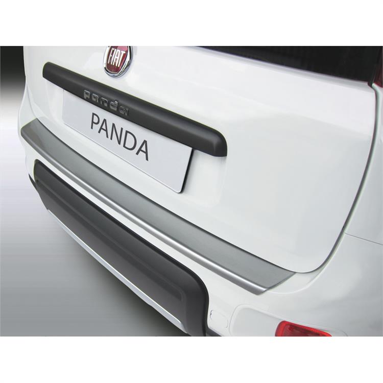 ABS Achterbumper beschermlijst Fiat Panda 4x4/Trekking 3/2012- 'Brushed Alu' Look