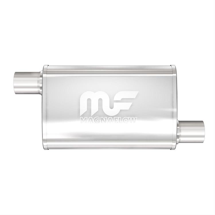 Muffler Stainless 14" Kropp, 2-1/2" O / O