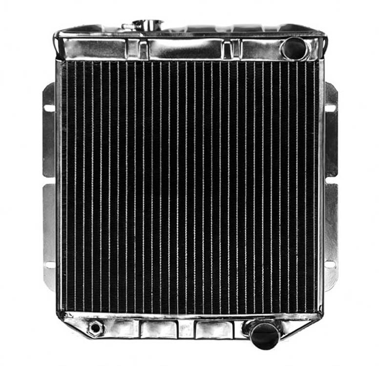 1964-66 Mustang L6 With Manual Trans 4 Row Copper/Brass Radiator